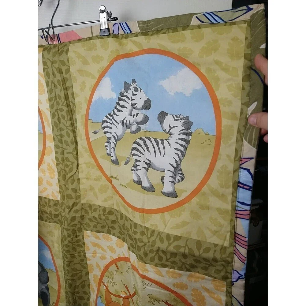 Handmade Unisex Bear Jungle Themed Baby Lightweight Blanket Size 34